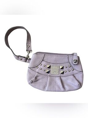 Kathy Van Zeeland Y2K Vegan Leather Mini Wristet or Purse